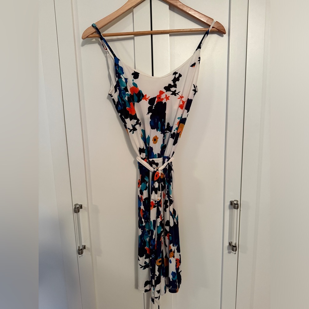 Veronica M tank top dress with tie belt size S